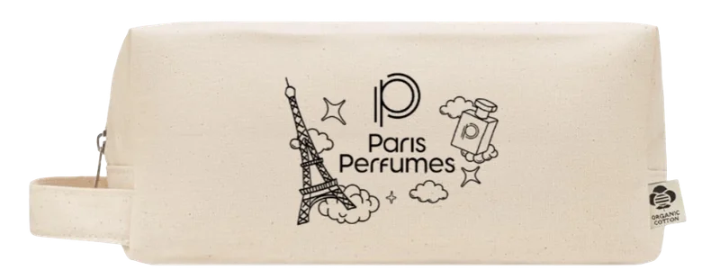 Béžová kozmetická taštička Paris Perfumes